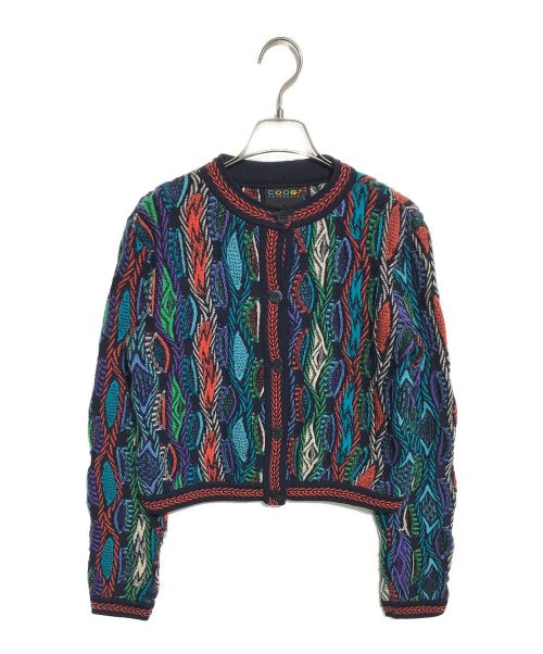 Coogi（クージー）Coogi (クージー) 3Dニットカーディガン マルチカラー サイズ:　の古着・服飾アイテム