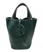 TORY BURCHトリーバーチ）の古着「MILLER MINI BUCKET BAG」｜グリーン