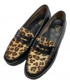 G.H.BASSジーエイチバス）の古着「BLACK&LEOPARD RUG SOLE」｜ブラック×ブラウン