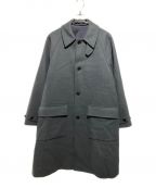 STEVEN ALANスティーブンアラン）の古着「FLAT MELTON CAMP COLLAR BALMACAAN COAT」｜グレー