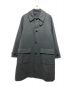 STEVEN ALAN（スティーブンアラン）の古着「FLAT MELTON CAMP COLLAR BALMACAAN COAT」｜グレー