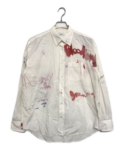 ALLEGE（アレッジ）ALLEGE (アレッジ) PAINTING L/S SHIRT ホワイト サイズ:3の古着・服飾アイテム