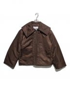 GANNIガニー）の古着「Nylon Big Collar Jacket/ナイロンビッグカラージャケット」｜ブラック