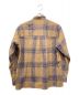 AURALEE (オーラリー) SUPER LIGHT WOOL CHECK SHIRTS ベージュ×ネイビー サイズ:4：13000円