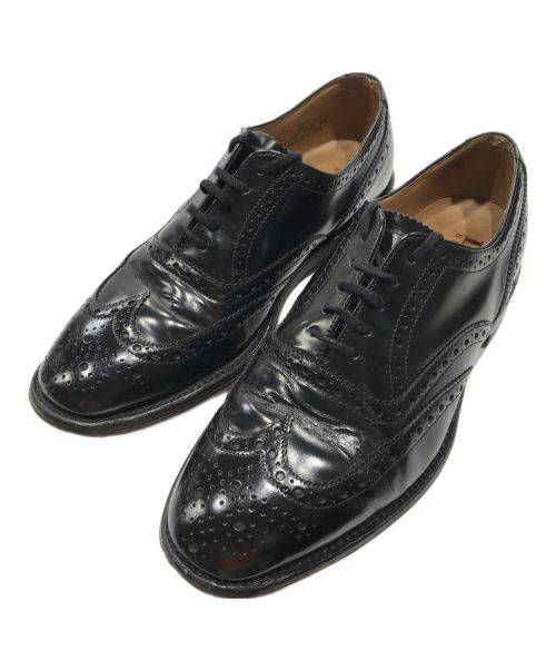 LOAKE（ローク）LOAKE (ローク) ウィングチップシューズ ブラック サイズ:61/2の古着・服飾アイテム