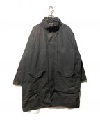 AURALEEオーラリー）の古着「FINX NYLON OX BATTING HOODED COAT」｜ブラック