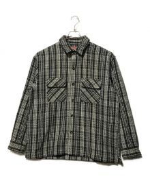 SUPREME（シュプリーム）の古着「22AW Heavy Flannel Shirt」｜ブラック×ホワイト