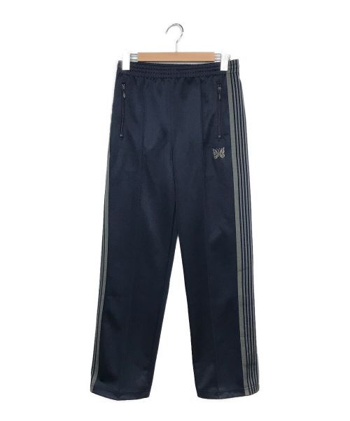 Needles（ニードルズ）Needles (ニードルズ) ONLY ARK (オンリーアーク) ONLY ARK 別注 Track Pant Poly Smooth ネイビー×グレー サイズ:XSの古着・服飾アイテム