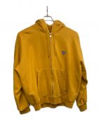 KEBOZケボズ）の古着「BB SMALL WAPPEN SWEAT FULL ZIP HOODIE」｜イエロー