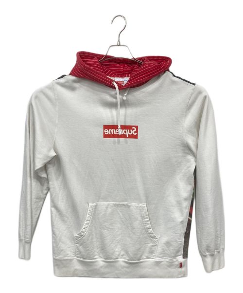 COMME des GARCONS（コムデギャルソン）COMME des GARCONS (コムデギャルソン) SUPREME (シュプリーム) Box Logo Pullover Hoodie ホワイト サイズ:Lの古着・服飾アイテム