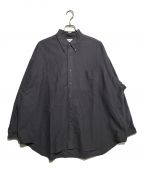 Graphpaperグラフペーパー）の古着「Oxford Oversized B．D Shirt」｜グレー