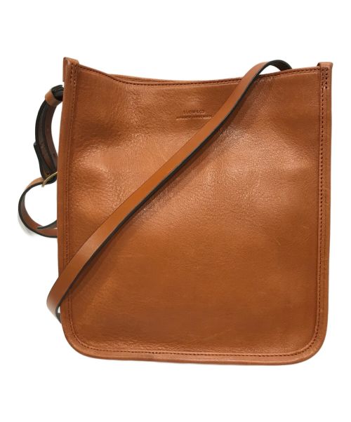 SLOW & CO（スロウ）SLOW & CO (スロウ) bono square shoulder bag M ブラウンの古着・服飾アイテム