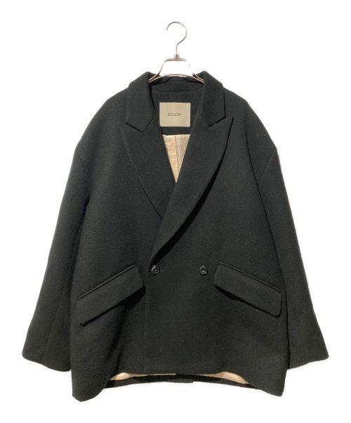 SOLOV（ソルヴ）SOLOV (ソルヴ) TAILORED JACKET COAT ブラック サイズ:2の古着・服飾アイテム