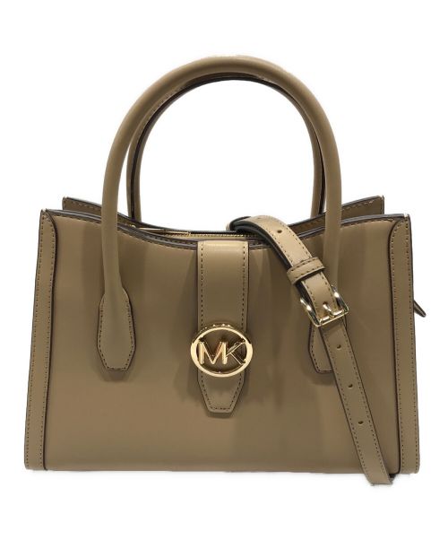 MICHAEL KORS（マイケルコース）MICHAEL KORS (マイケルコース) GABBY トップジップ カーブ サッチェル ミディアム ブラウンの古着・服飾アイテム