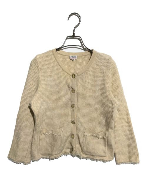 FOXEY（フォクシー）FOXEY (フォクシー) カシミヤニットジャケット ベージュ サイズ:Lの古着・服飾アイテム