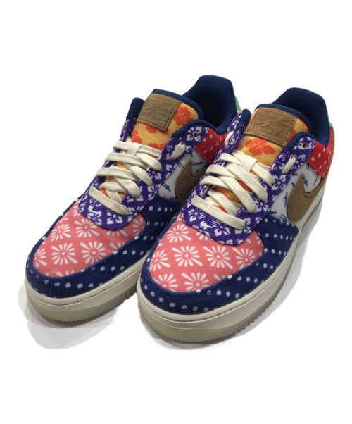 NIKE（ナイキ）NIKE (ナイキ) NIKE AIR FORCE 1LOWRETRO SUMMER レッド×ブルー サイズ:UK5.5の古着・服飾アイテム