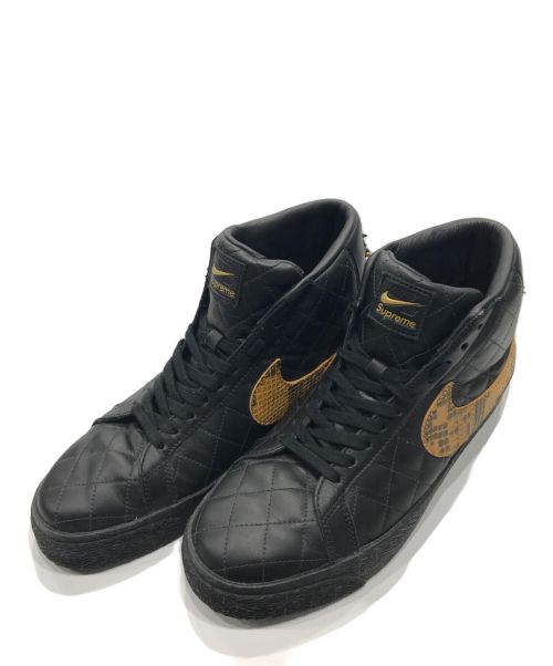 NIKE SB（ナイキエスビー）NIKE SB (ナイキエスビー) SUPREME (シュプリーム) ZOOM BLAZER MID ブラック×ブラウン サイズ:UK7の古着・服飾アイテム