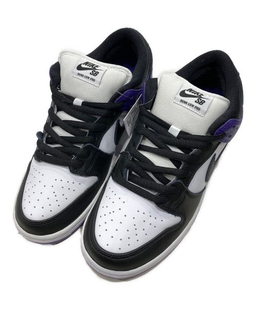 NIKE SB（ナイキエスビー）NIKE SB (ナイキエスビー) Nike SB Dunk Low Court(ナイキSBダンクLOW PRO) ブラック×パープル×ホワイト サイズ:27.0㎝の古着・服飾アイテム