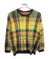 Supreme（シュプリーム）の古着「brushed plaid sweater(ブラッシュド プレイド セーター)」｜イエロー×ブラック