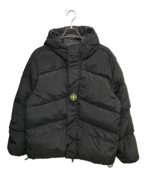 STONE ISLAND（ストーンアイランド）STONE ISLAND (ストーンアイランド) ナイロンメタルリバーシブルフーディダウンジャケット ブラック サイズ:Lの古着・服飾アイテム