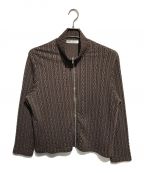 OUR LEGACYアワーレガシー）の古着「SHRUNKEN FULLZIP Indulgent Choco Cable Jacquard」｜ブラウン