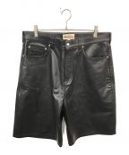 stussyステューシー）の古着「BIG OL' SHORT LEATHER」｜ブラック