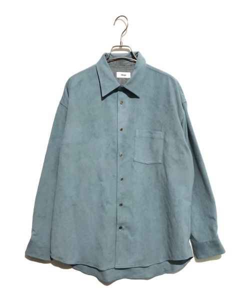 ALLEGE（アレッジ）ALLEGE (アレッジ) Synthetic Suede Shirt ブルー サイズ:3の古着・服飾アイテム