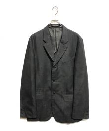 COMME des GARCONS HOMME PLUS（コムデギャルソンオムプリュス）の古着「コーティング加工テーラードジャケット」｜グレー