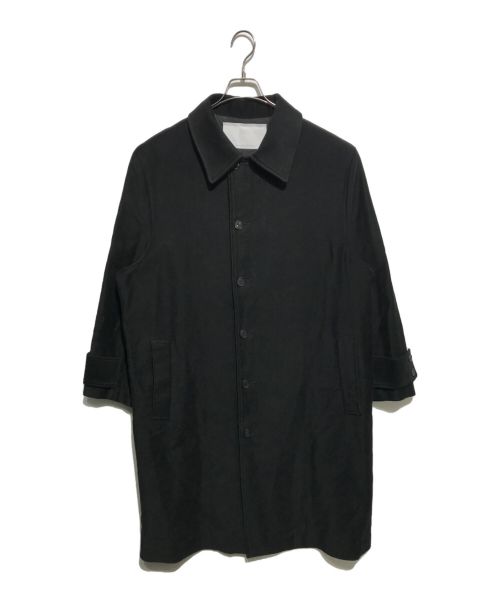 nonnotte（ノノット）NONNOTTE (ノノット) SPLIT RAGLAN OVERCOAT DEEP BLACK ブラック サイズ:5の古着・服飾アイテム