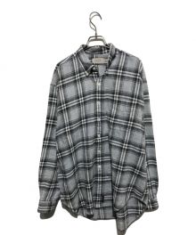 SEDAN ALL-PURPOSE（セダンオールパーパス）の古着「Twill Plaid Big BD Shirt」｜グレー