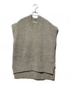 ATONエイトン）の古着「wool mole crew neck vest」｜グレー