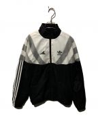 adidas×DESCENDANTアディダス×ディセンダント）の古着「TRACK TOP DCDT NYLON JACKET/配色トラックジャケット(トラックトップディーシーディーティーナイロンジャケット)」｜ホワイト×ブラック