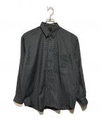 DAIWA PIER39ダイワ ピア39）の古着「TECH REGULAR COLLAR SHIRT L/S GRAPH PLAID シャツ」｜ホワイト×ブラック