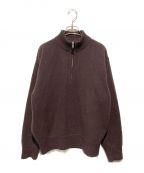 YOKEヨーク）の古着「HALF ZIP PULLOVER SWEATER ニット」｜ブラウン