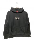 SUPREMEシュプリーム）の古着「19AW Bandana Box Logo Hooded Sweatshirt バンダナボックスロゴプルオーバーパーカー」｜ブラック