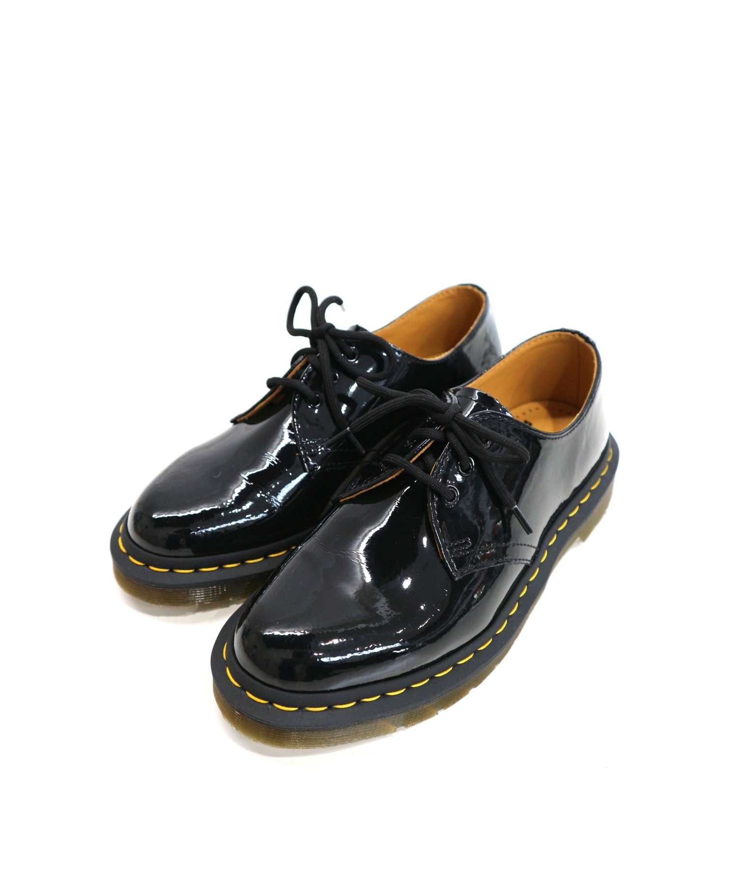 中古 古着通販 Dr Martens ドクターマーチン エナメル3ホールシューズ ブラック サイズ Uk4 ブランド 古着通販 トレファク公式 Trefac Fashion