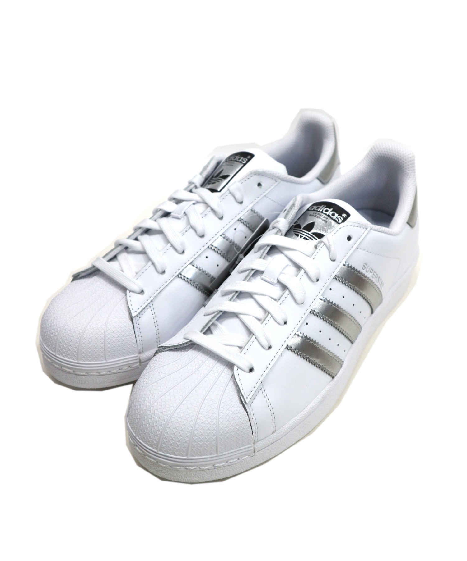 中古 古着通販 Adidas アディダス Superstar W スーパースターｗ ホワイト シルバー サイズ 27 5cm Aq3091 ブランド 古着通販 トレファク公式 Trefac Fashion