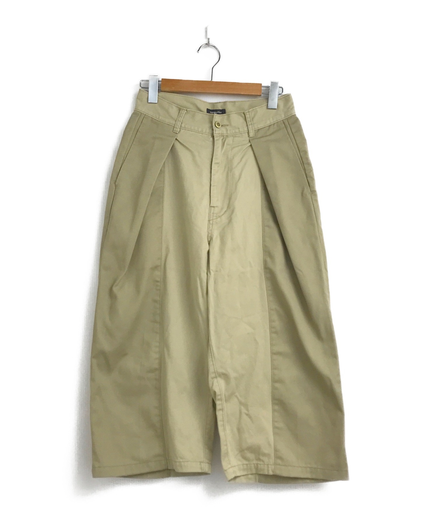 中古 古着通販 Hurray Hurray フレイフレイ 再構築ワイドチノパンツ ベージュ サイズ 表記無し Dickies ディッキーズリメイク ブルーナボイン姉妹ライン ブランド 古着通販 トレファク公式 Trefac Fashion