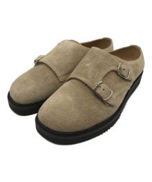 STOCK NO:（ストックナンバー）の古着「DOUBLE MONK SLIP-ON SAND VELOR LEATHER」｜ベージュ