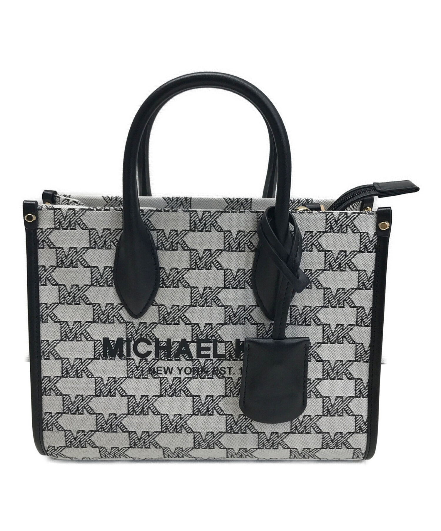 MICHAEL KORS (マイケルコース) MIRELLA/トップジップ ショッパー トート スモール グレー サイズ:-