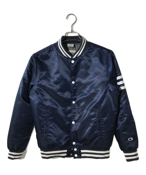 Champion（チャンピオン）Champion (チャンピオン) スタジャン ネイビー サイズ:SMALLの古着・服飾アイテム