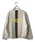 GUCCI (グッチ) Fake/Not Print Sweatshirt ブラウン サイズ:M：26800円