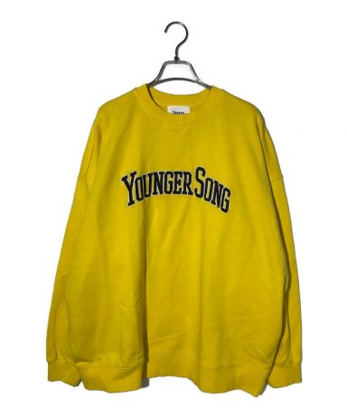 【中古・古着通販】younger song (ヤンガーソング) ロゴワイドスウェット イエロー サイズ:L｜ブランド・古着通販  トレファク公式【TREFAC FASHION】スマホサイト