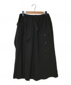 B Yohji Yamamotoビーヨウジヤマモト）の古着「3 flap pants skirt」｜ブラック