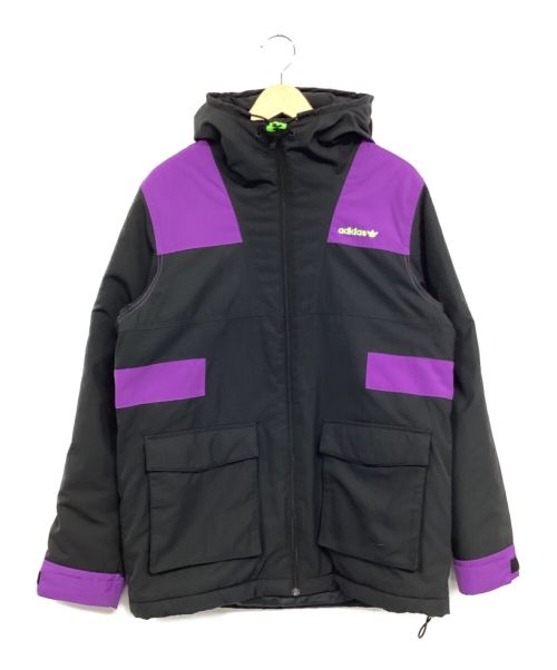 adidas（アディダス）adidas (アディダス) GRAPHIC PADDED JACKET ブラック サイズ:Mの古着・服飾アイテム