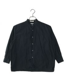 INDIVIDUALIZED SHIRTS（インディビジュアライズドシャツ）の古着「バンドカラーシャツ」｜ネイビー