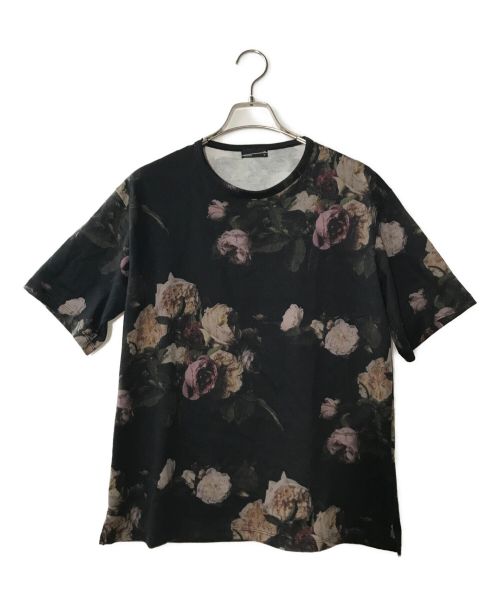 LAD MUSICIAN（ラッドミュージシャン）LAD MUSICIAN (ラッドミュージシャン) PAINT FLOWER BIG T-SHIRT ブラック サイズ:42の古着・服飾アイテム