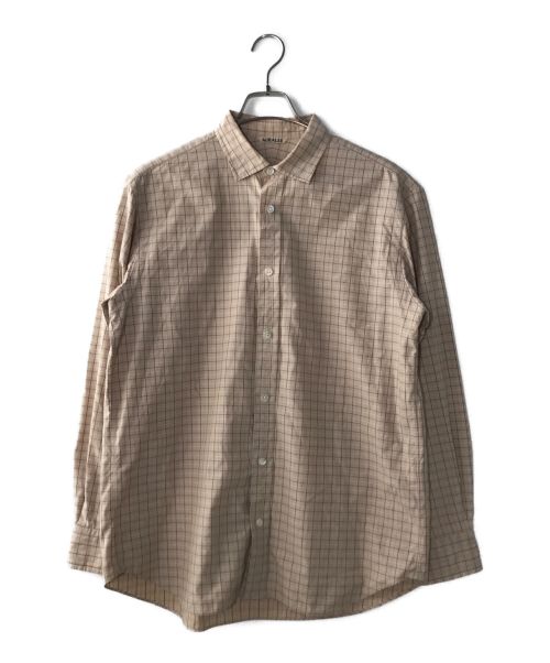 AURALEE（オーラリー）AURALEE (オーラリー) WASHED FINX TWILL SHIRTS ベージュ サイズ:4の古着・服飾アイテム