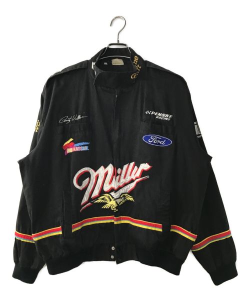 NASCAR（ナスカー）NASCAR (ナスカー) レーシングジャケット ブラック サイズ:XLの古着・服飾アイテム