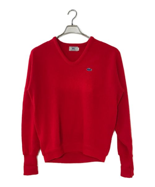 IZOD LACOSTE（アイゾッド ラコステ）IZOD LACOSTE (アイゾッド ラコステ) アクリルニット レッド サイズ:Lの古着・服飾アイテム